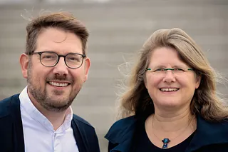 Pfarrer Borrmann, Pfarrerin Ahrens-Cornely, Foto: Carsten Albrecht, KK Spandau
